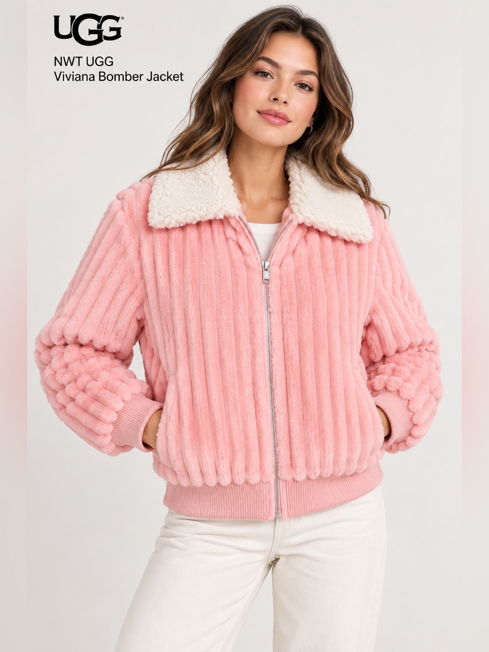NWT UGG Viviana Bomber Jacket Cord.